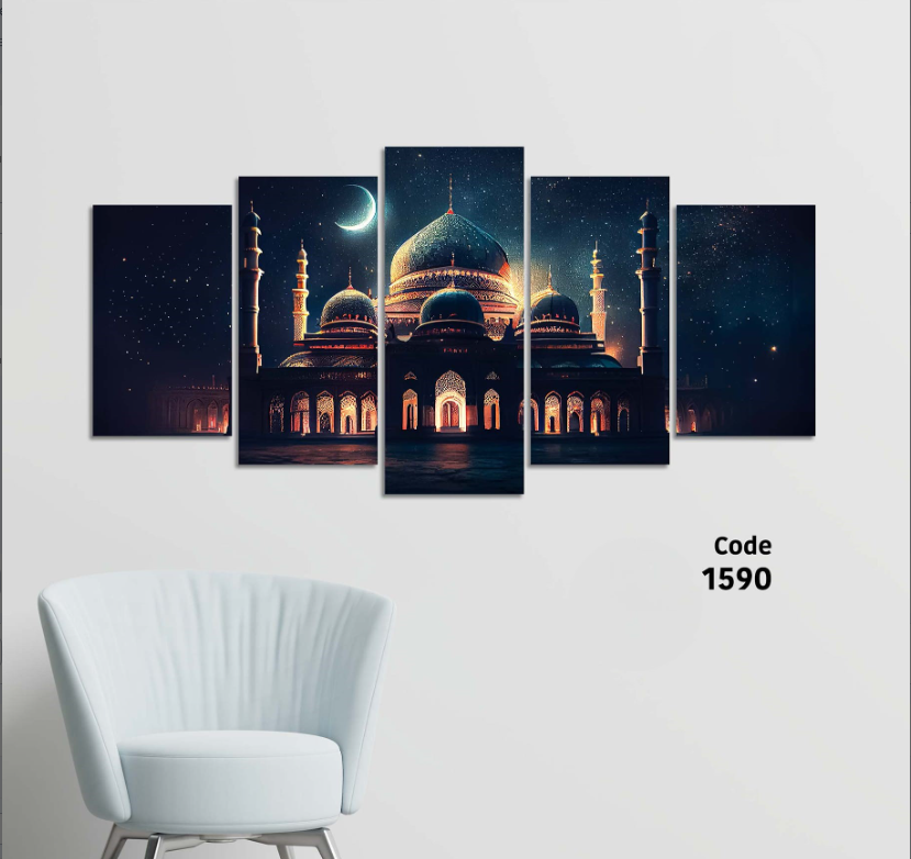 Picture of 5Pcs In 1 Set Wall Canvas Art printing code#1590