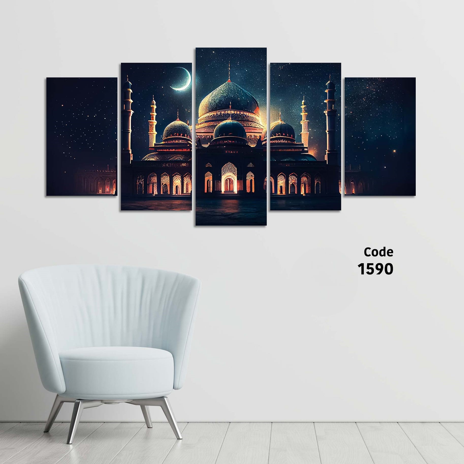 Picture of 5Pcs In 1 Set Wall Canvas Art printing code#1590
