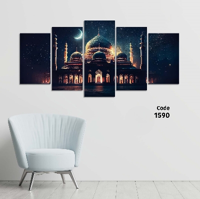 Picture of 5Pcs In 1 Set Wall Canvas Art printing code#1590
