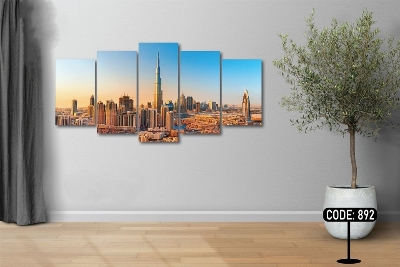 Picture of 5Pcs In 1 Set Wall Canvas Art printing code#892