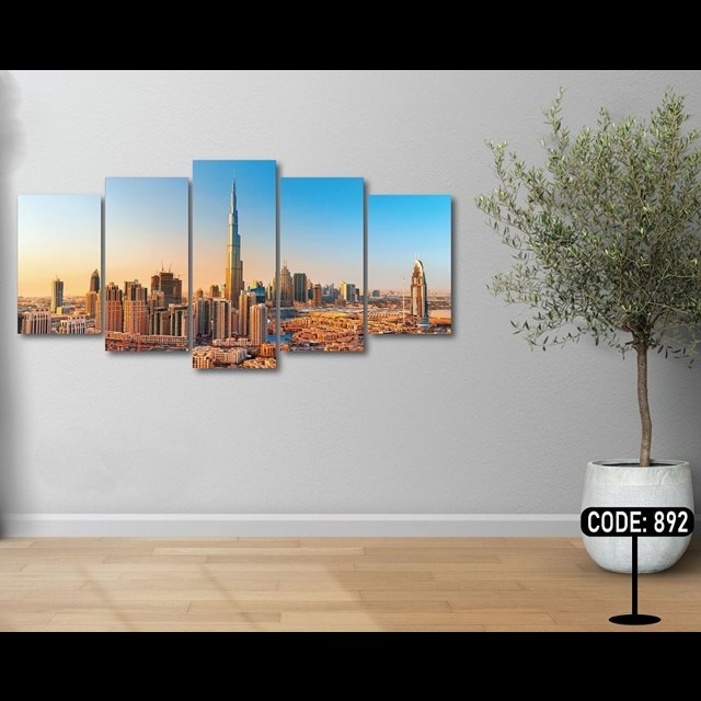 Picture of 5Pcs In 1 Set Wall Canvas Art printing code#892
