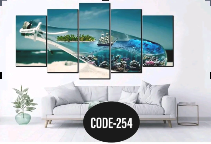 Picture of 5Pcs In 1 Set Wall Canvas Art printing code#254