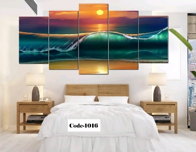 Picture of 5Pcs In 1 Set Wall Canvas Art printing code#1016
