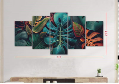 Picture of 5Pcs In 1 Set Wall Canvas Art printing