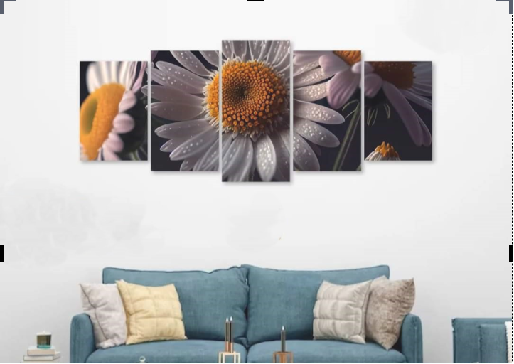 Picture of 5Pcs In 1 Set Wall Canvas Art printing