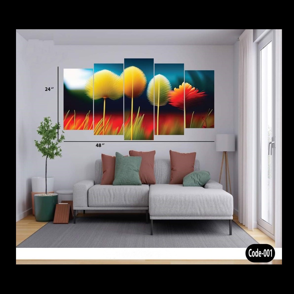 Picture of 5Pcs In 1 Set Wall Canvas Art printing
