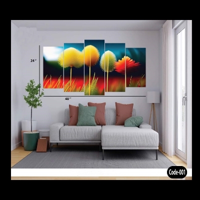 Picture of 5Pcs In 1 Set Wall Canvas Art printing
