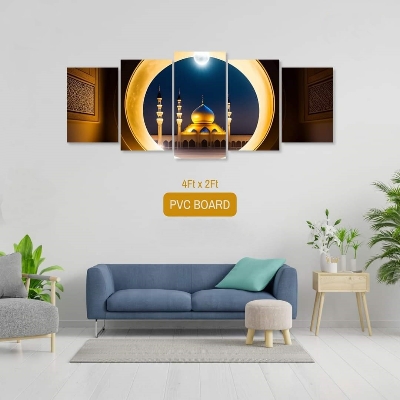 Picture of 5Pcs In 1 Set Wall Canvas Art printing