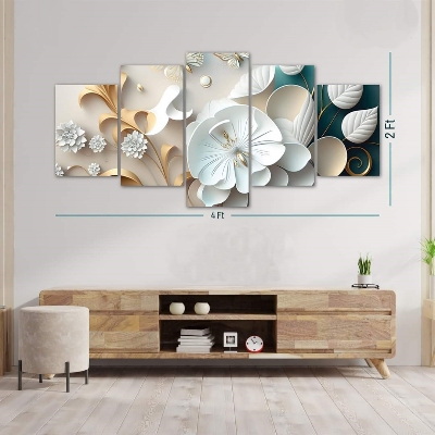 Picture of 5Pcs In 1 Set Wall Canvas Art printing
