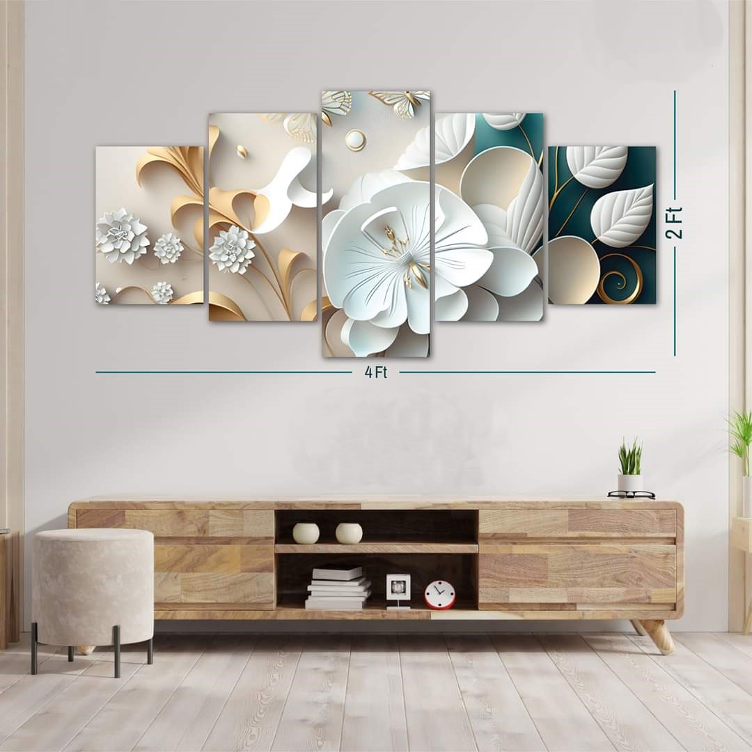 Picture of 5Pcs In 1 Set Wall Canvas Art printing