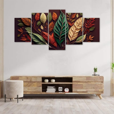 Picture of 5Pcs In 1 Set Wall Canvas Art printing