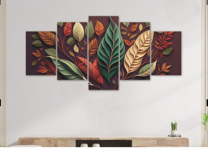 Picture of premium quality 5Pcs In 1 Set Wall Canvas Art printing