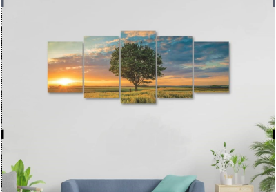 Picture of 5Pcs In 1 Set Wall Canvas Art printing