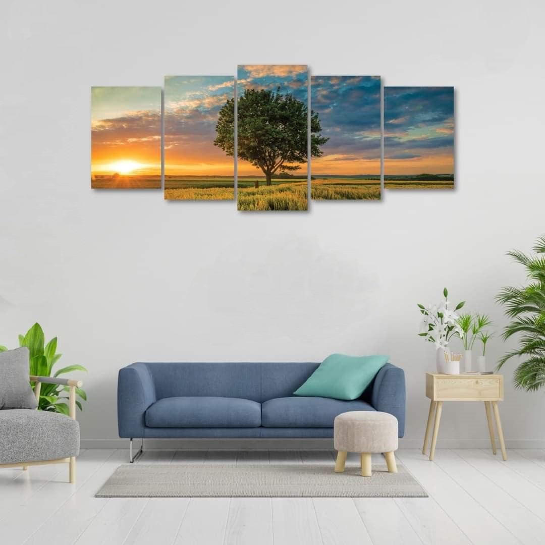 Picture of 5Pcs In 1 Set Wall Canvas Art printing
