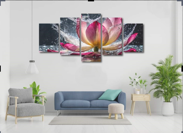 Picture of 5Pcs In 1 Set Wall Canvas Art printing