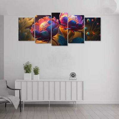Picture of 5Pcs In 1 Set Wall Canvas Art printing