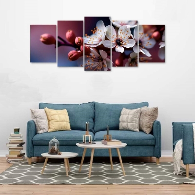 Picture of 5Pcs In 1 Set Wall Canvas Art printing