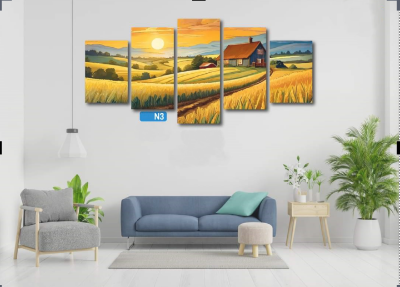 Picture of 5Pcs In 1 Set Wall Canvas Art printing