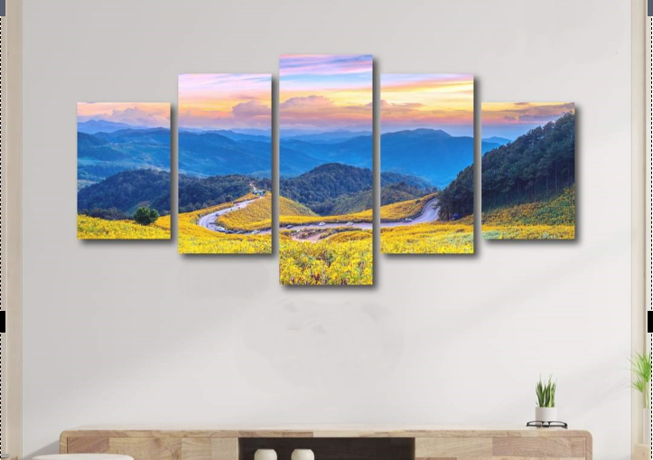 Picture of 5Pcs In 1 Set Wall Canvas Art printing