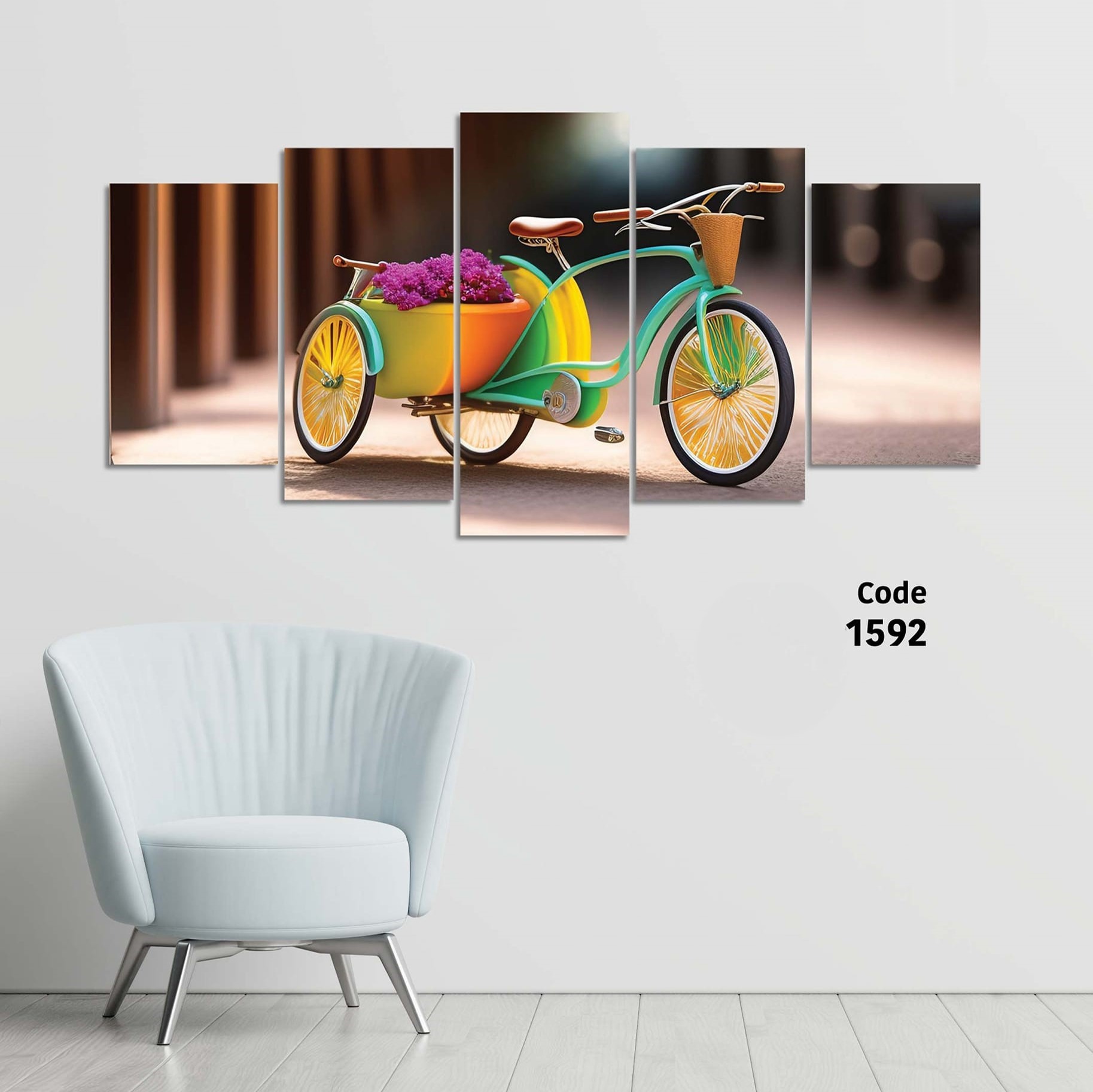 Picture of 5Pcs In 1 Set Wall Canvas Art printing
