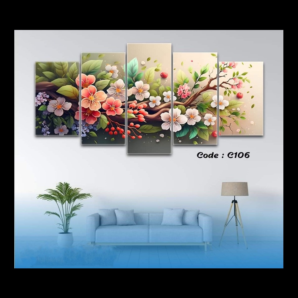 Picture of 5Pcs In 1 Set Wall Canvas Art printing