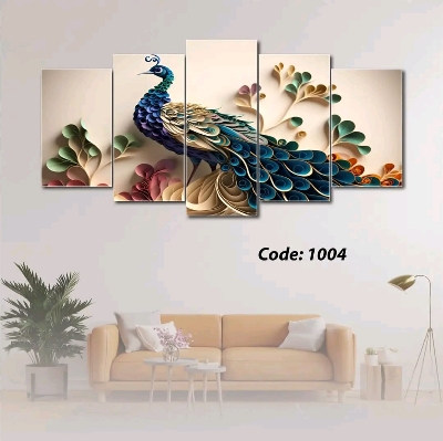 Picture of 5Pcs In 1 Set Wall Canvas Art printing