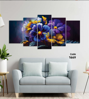 Picture of 5Pcs In 1 Set Wall Canvas Art printing