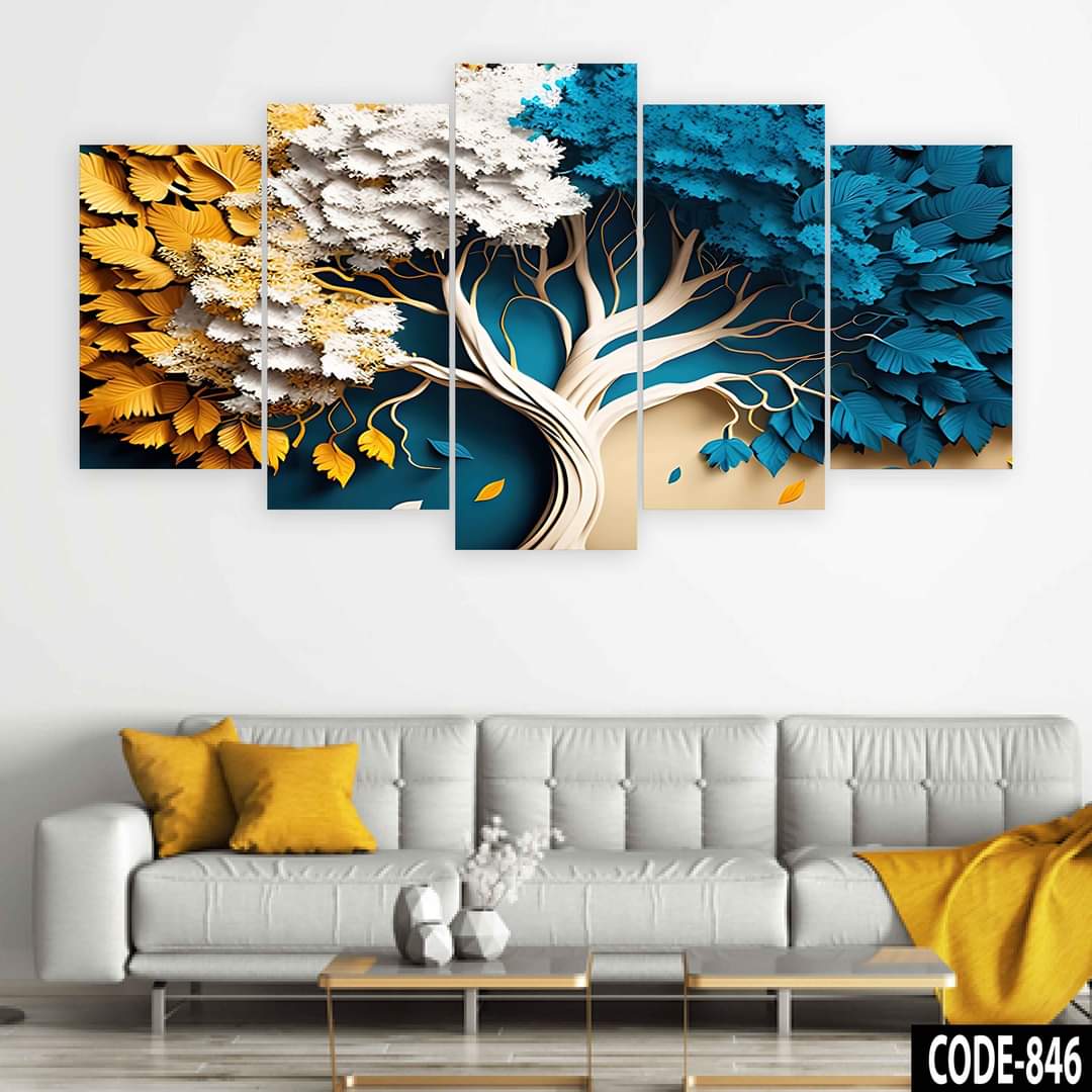 Picture of 18*36 inch 5Pcs In 1 Set Wall Canvas printing