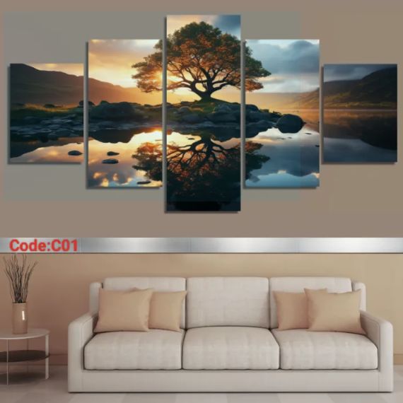 Picture of 5Pcs In 1 Set Wall Canvas Art printing