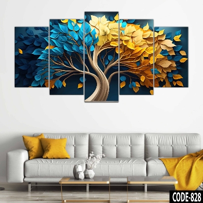 Picture of 5Pcs In 1 Set Wall Canvas Art printing