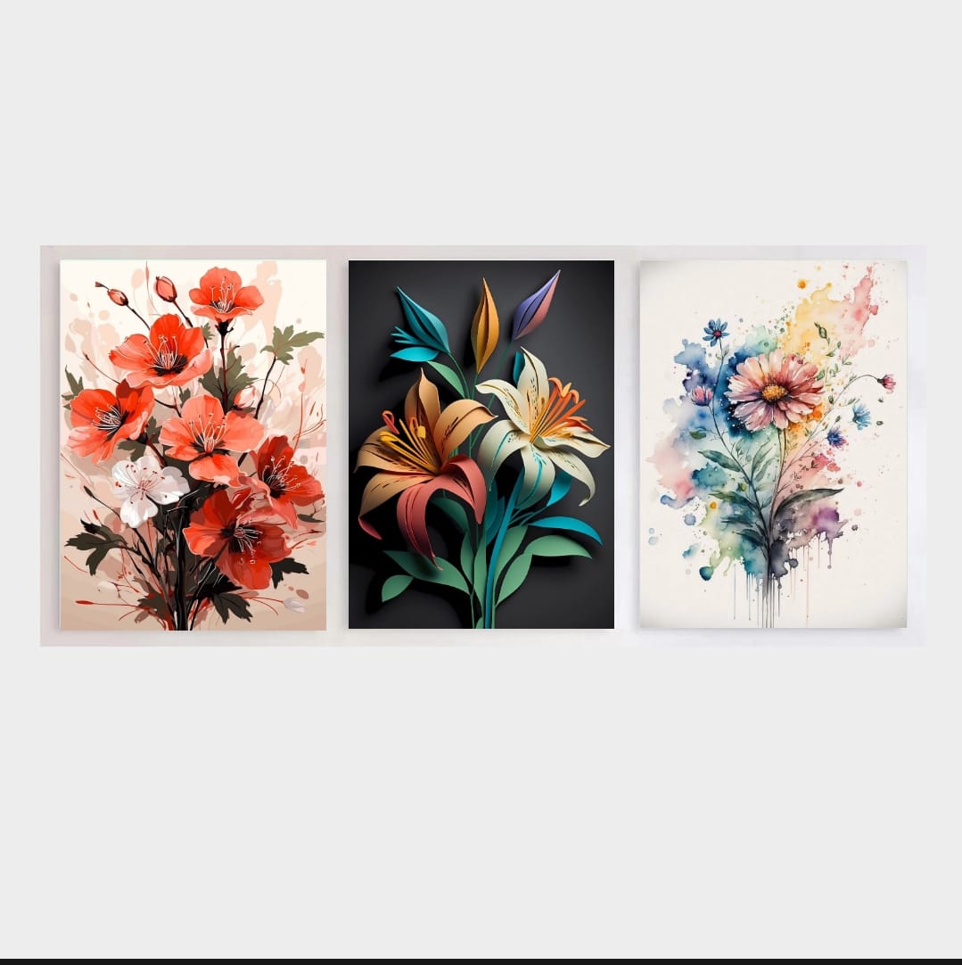 Picture of 3 pcs Most Unique Combo Wallboard set for Home Decoration. Wall Decoration for Home