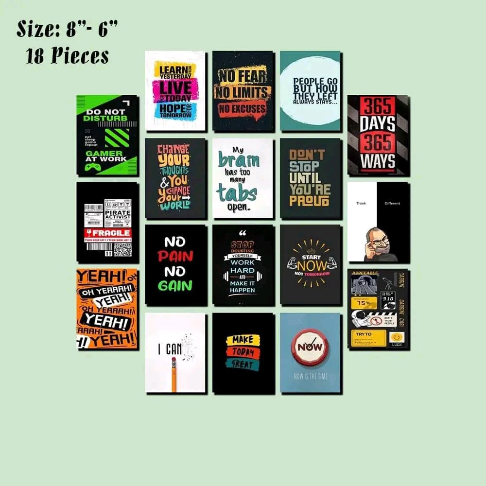 Picture of 18 pcs Most Unique Combo Wallboard set for Home Decoration. Wall Decoration for Home