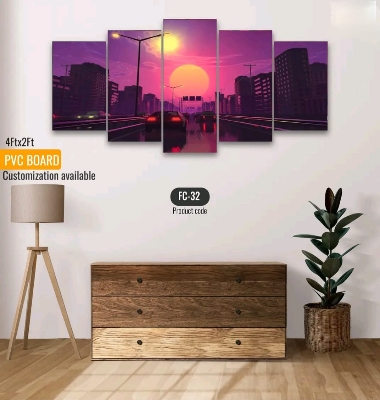 Picture of 5Pcs In 1 Set Wall Canvas printing