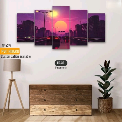 Picture of 5Pcs In 1 Set Wall Canvas printing