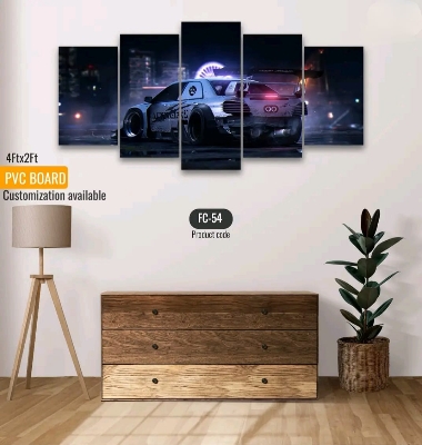 Picture of Wall Canvas Printing Set 5Pcs in 1 Wall Decor Artwork Unframed Modern Abstract Home Decor