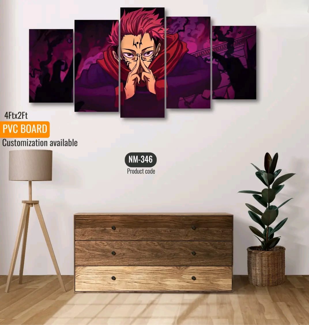 Picture of 5Pcs In 1 Set Wall Canvas printing