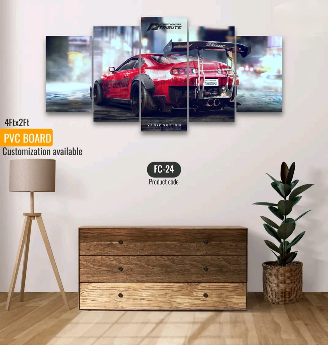 Picture of 5Pcs In 1 Set Wall Canvas printing