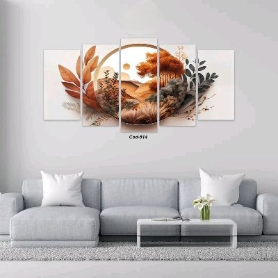 Picture of 5Pcs In 1 Set Wall Canvas printing