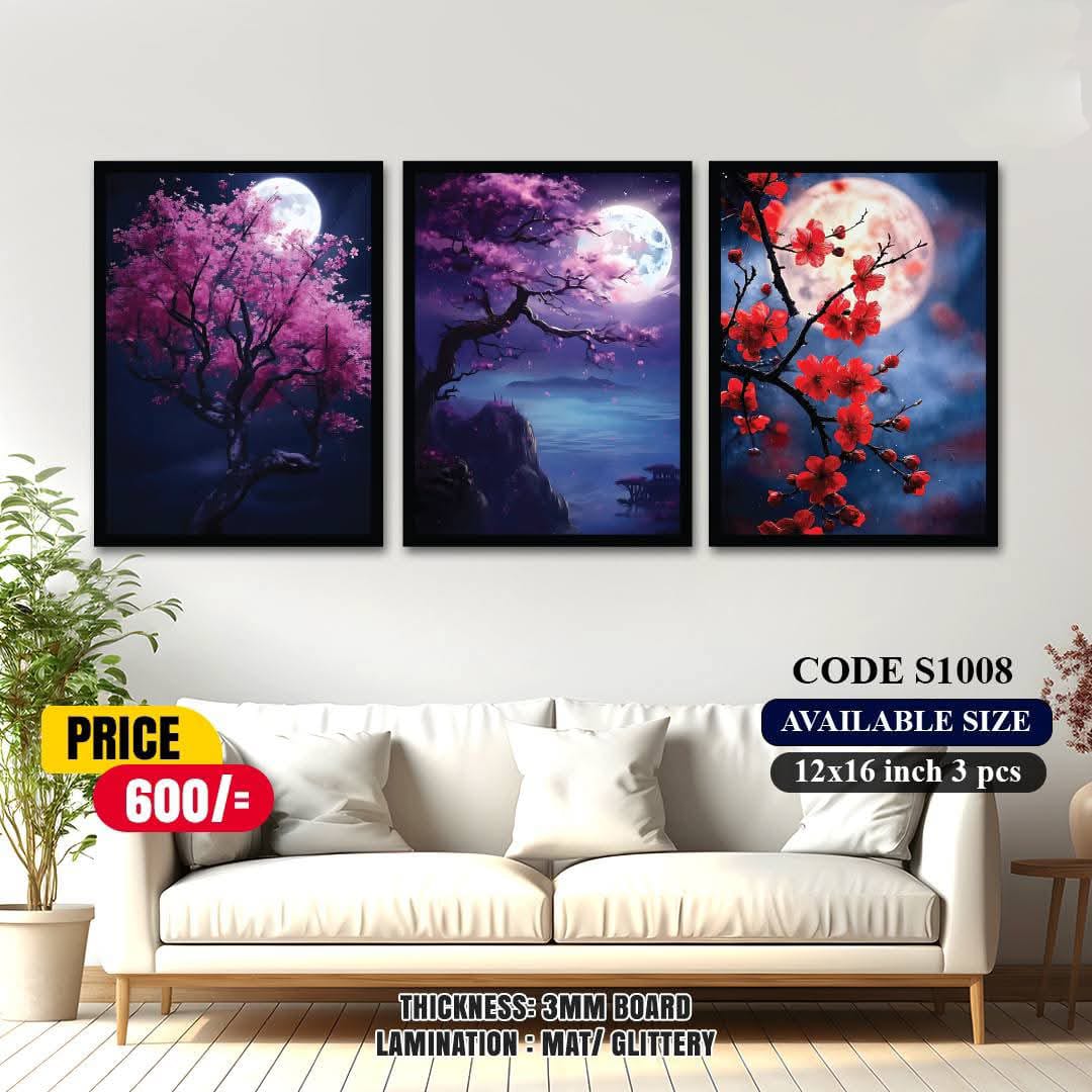 Picture of 3 pcs Most Unique Combo Wallboard set for Home Decoration. Wall Decoration for Home