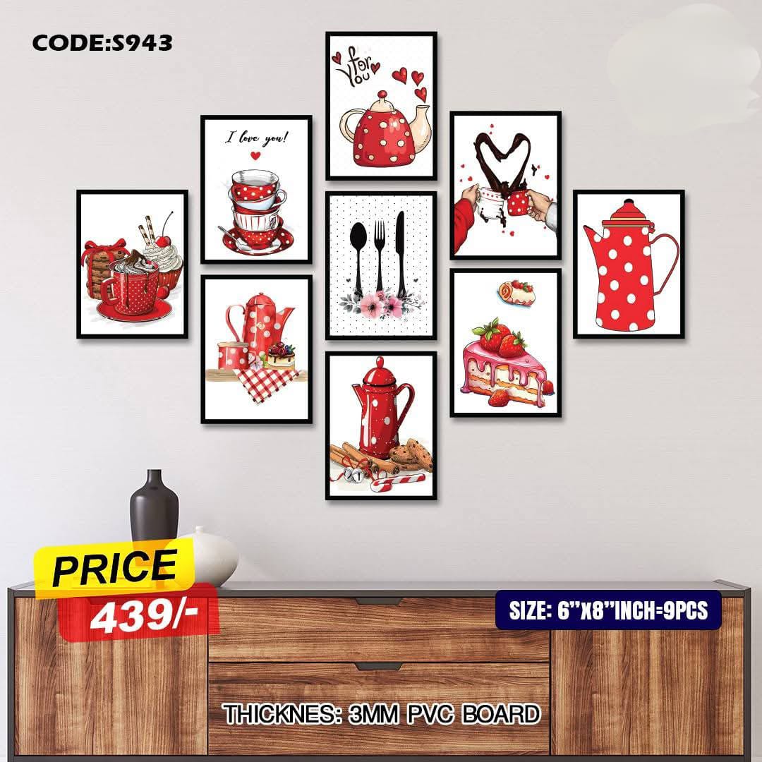 Picture of 9 pcs Most Unique Combo Wallboard set for Home Decoration. Wall Decoration for Home