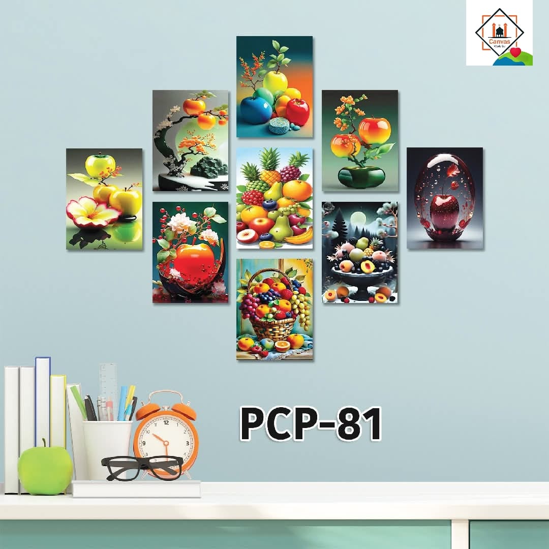Picture of 9pcs Unique Design Wallmate Combo Set – Perfect for Home & Office Wall Decoration