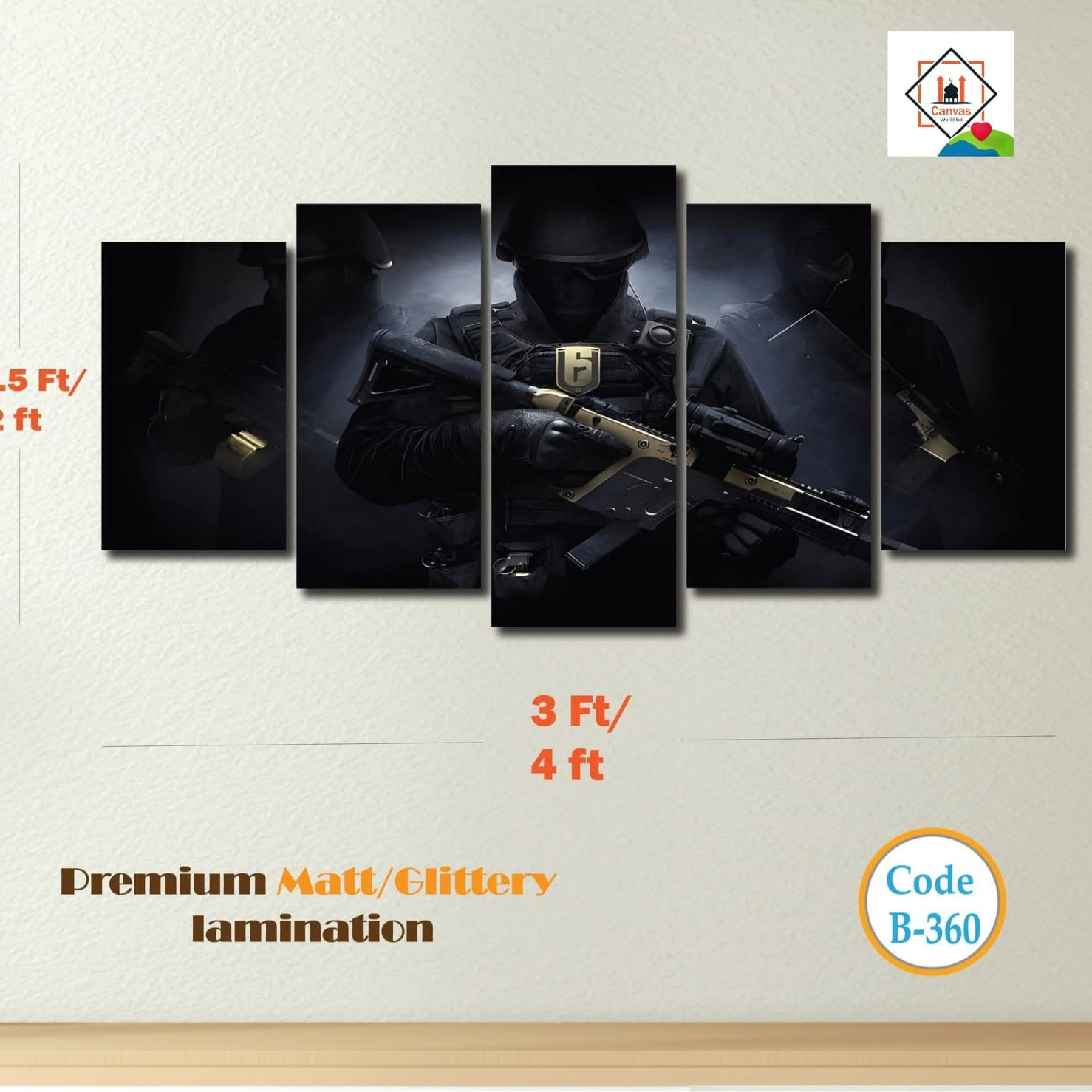 Picture of 5-in-1 Premium Wall Canvas Set – Elegant Modern Wall Art for Any Room