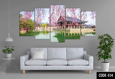 Picture of Premium Design 5Pcs in 1 Set Wall Canvas Printing – Elegant Wall Art for Modern Interiors