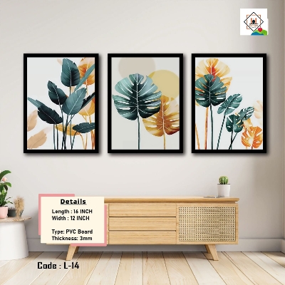 Picture of 3pcs  Premium Wall Canvas Set – Elegant Modern Wall Art for Any Room