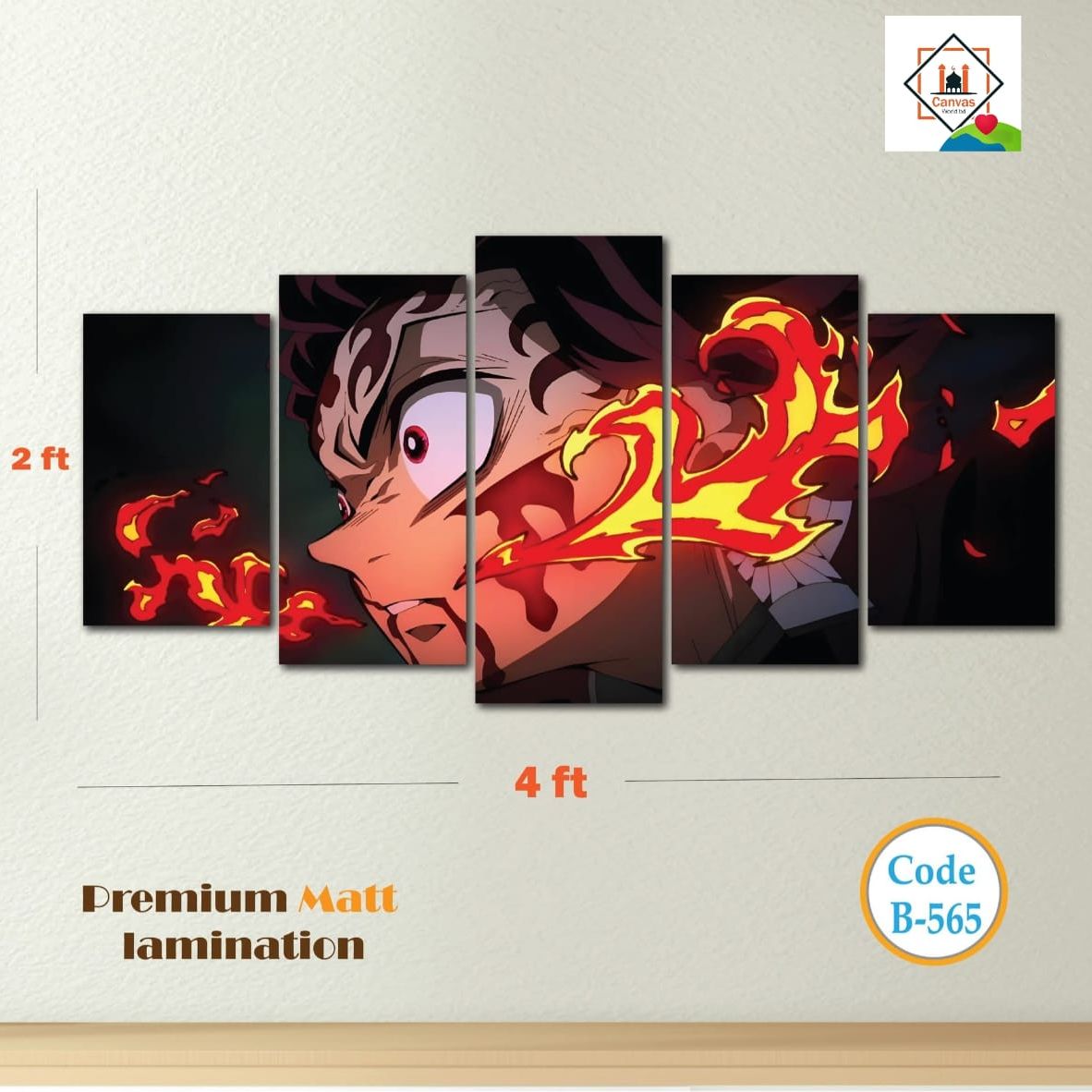 Picture of Premium Quality 5-Part Wall Canvas Set – 1 Complete Design