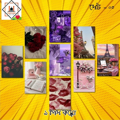 Picture of 9pcs Unique Design Wallmate Combo Set – Perfect for Home & Office Wall Decoration
