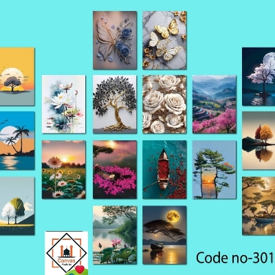 Picture of Premium PVC & HD Sticker Wallmate Set – 18pcs Combo