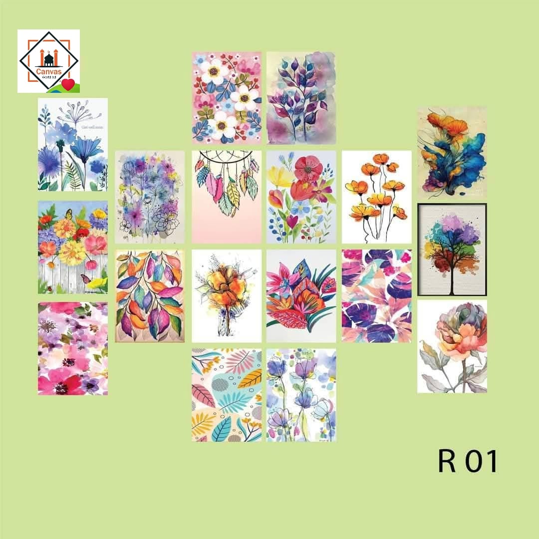 Picture of Premium PVC & HD Sticker Wallmate Set – 18pcs Combo