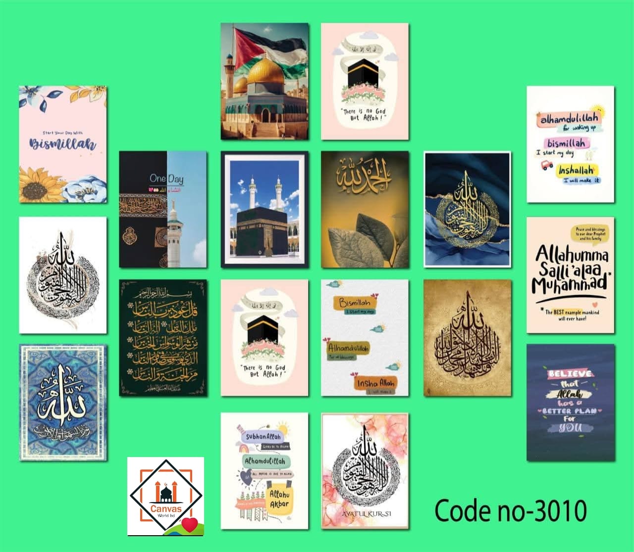 Picture of Premium PVC & HD Sticker Wallmate Set – 18pcs Combo