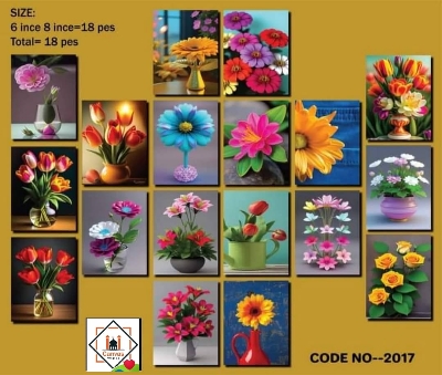 Picture of Premium PVC & HD Sticker Wallmate Set – 18pcs Combo